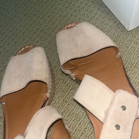 SARTO by Frank Sarto Oak Platform Espadrille Wedge Size 9 - Picture 3 of 3